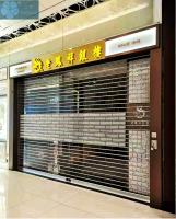 Commercial Use 3000mm Height 16mm Tube Transparent Roller Door
