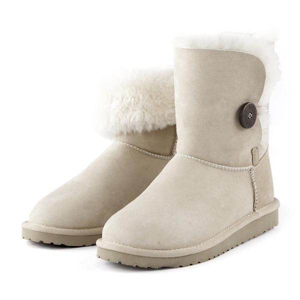 Bottes à neige en peau de mouton pour l'hiver