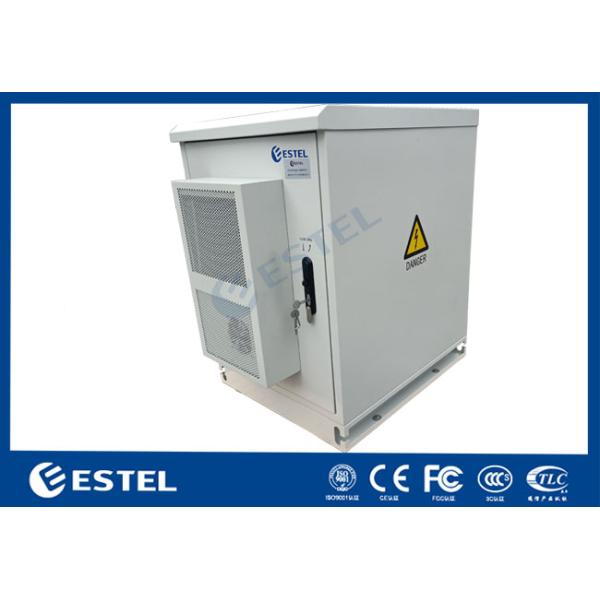 17U Capacity Outdoor Telecommunication Enclosures IP55 Floor Mount Installation
