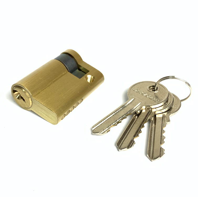 Custom Size Half Cylinder Door Lock 40mm 45mm 50mm 55mm 60mm Half Euro Cylinder