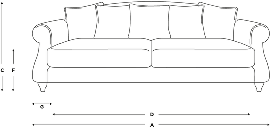 Upholstered Furniture Wood Recliner Living Room Sofa Linen Fabric Luxurious Banquet Couch