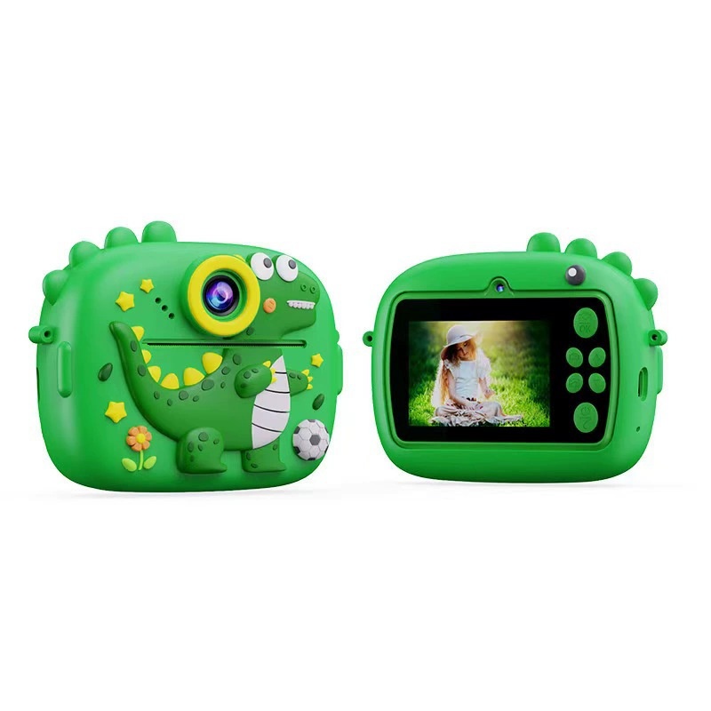 Instant Print Children's Digital Thermal Mini Camera with CMOS Sensor MicroSD Plastic 4K Video 2.4