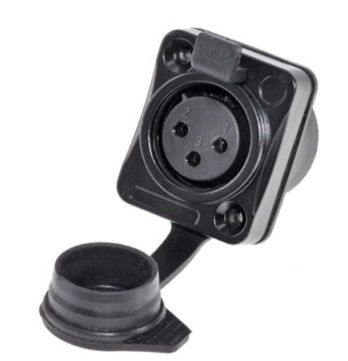 Powerful Outdoor Waterproof 3 Pin XLR Connector Male Female Plug Socket for Audio Video