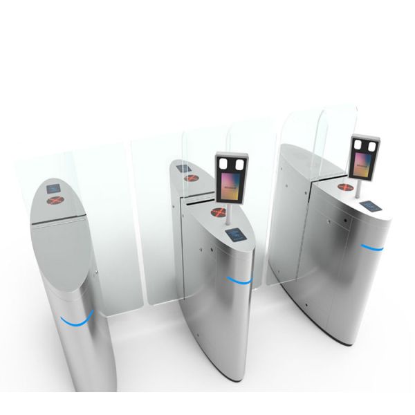 1.6 Meter Height Access Control Turnstile with Facial Recognition and 30 Person/Minute Flow Rate