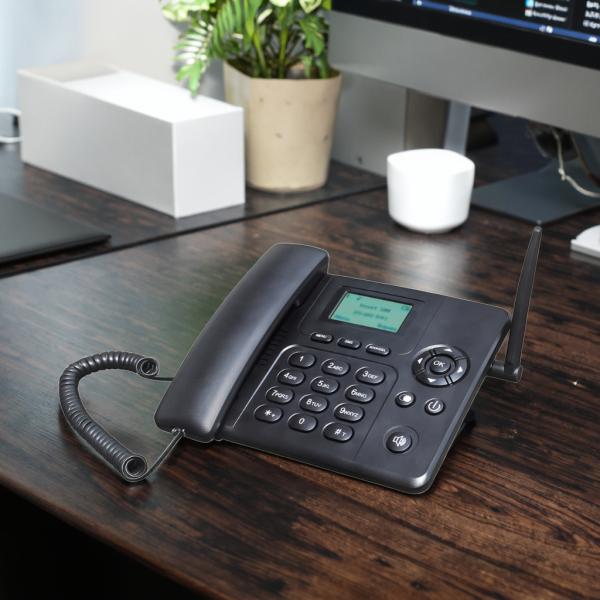 Home Office Dot Matrix Screen WiFi 2G GSM High Quality Voice Lock Card Spanish Portuguese Cordless Telephone