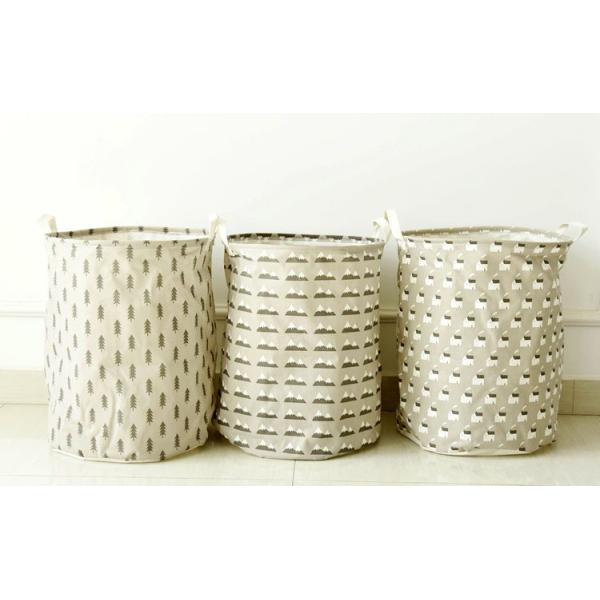 Promotional Waterproof Laundry Basket Foldable Canvas Dirty Clothes Storage Basket