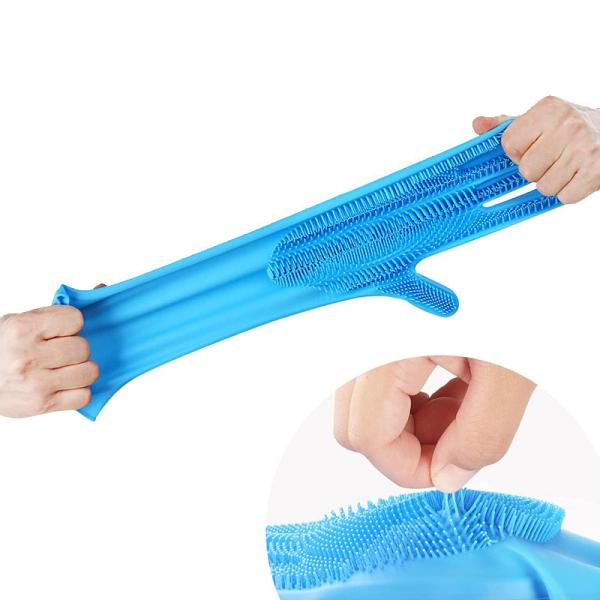 Gants multifonctionnels de silicone d'épurateur de salle de bains réutilisables pour la cuisine