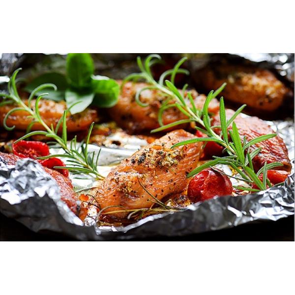 Moisture Proof Catering Wrapping Biodegradable Disposable Tableware 28mm Aluminium Foil Roll