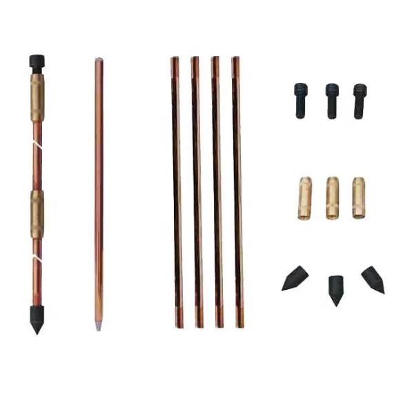 Outdoor Pure Copper 4 Foot Ground Rod Golden Resistance Reduction