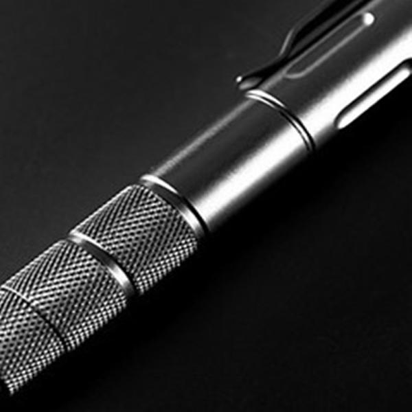 Multifunctional Outdoor Hunting Gear Black Promotional Aluminum Tactical Defense Pen