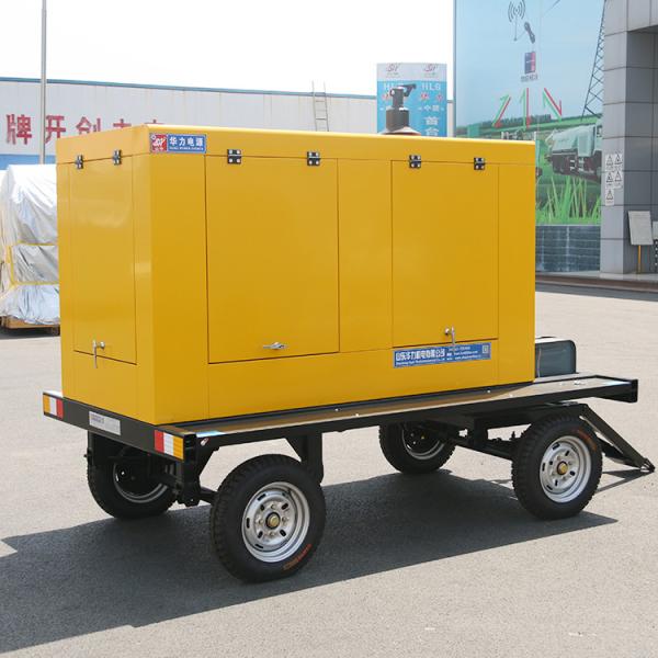 産業用50Hzトレーラーディーゼル発電機 安定型移動発電機セット 120KW 150KVA