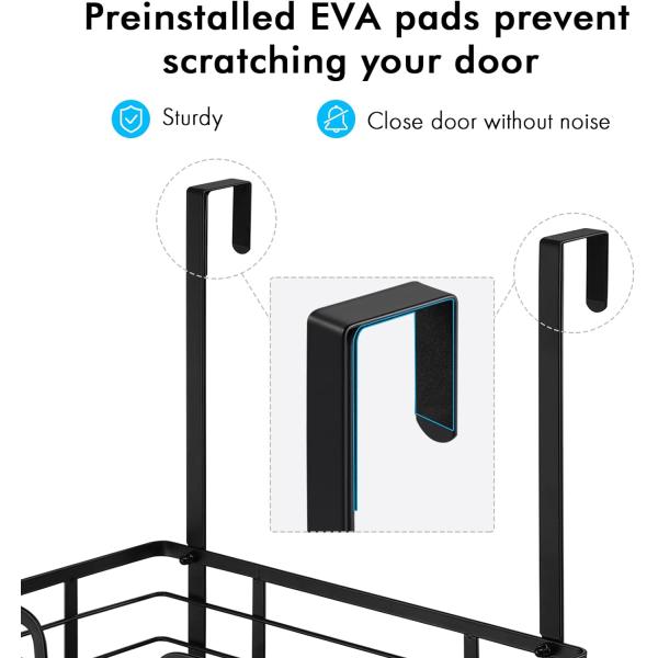 Стенная установка Плата для глазки Вешалка над дверью Железный кассир для прачечной Матовый черный
