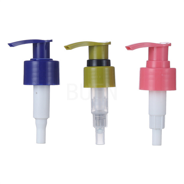 Tipo plástico da esquerda à direita tipo tampa de alumínio distribuidor anodizado da rotação da bomba da loção