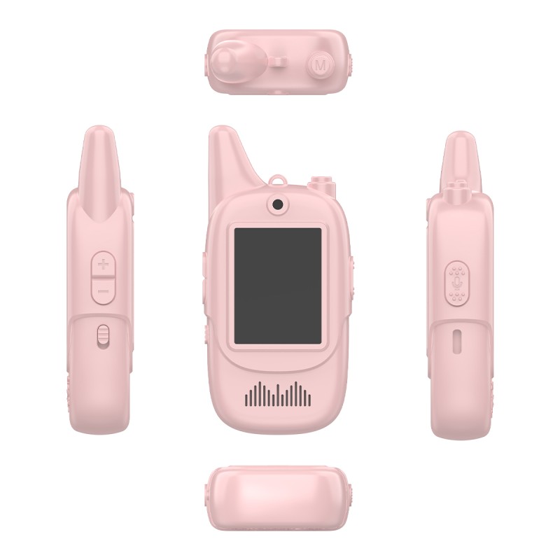Newest Portable Children Walkie Talkie for Kids 2 Pack in Set With  2 Inch IPS Screen Video Intercom As Birthday Christmas Gifts