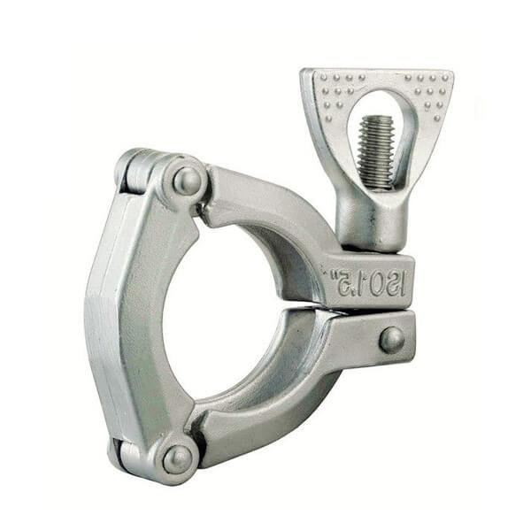 High Safety Sanitary Tri Clamp Fittings Three Pieces Detachable Clamps With Triple Leak Proof