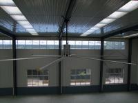 ventilação do ar do armazém de 16ft HVLS fã de teto industrial da grande que refrigera o poder de 220V 60Hz