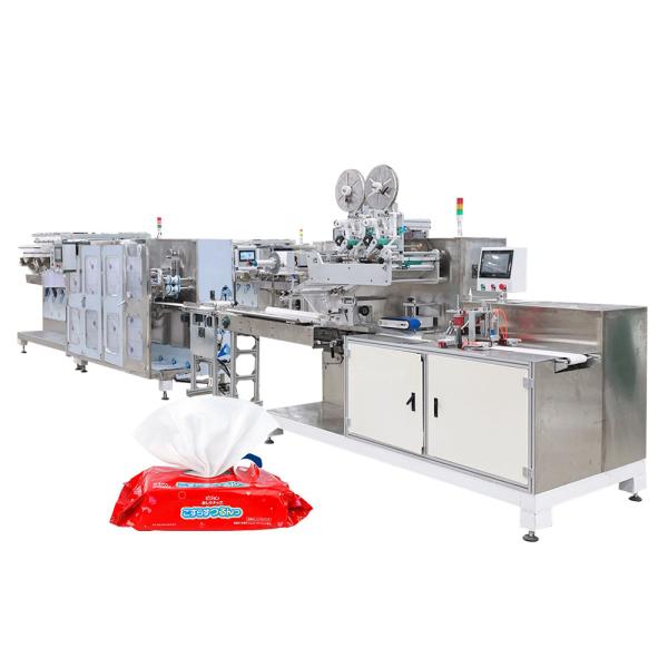 8000 Wipes Production Line Spunlace Material Baby Wet Wipes Folding and Packing