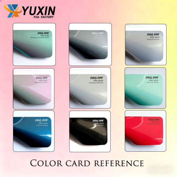 Easy Install TPU Metallic White Grey Color Changing PPF Film Paint Protection Film