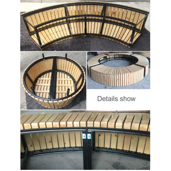 Суд дерева Haoyida 2900*450mm Backless деревянный круглый