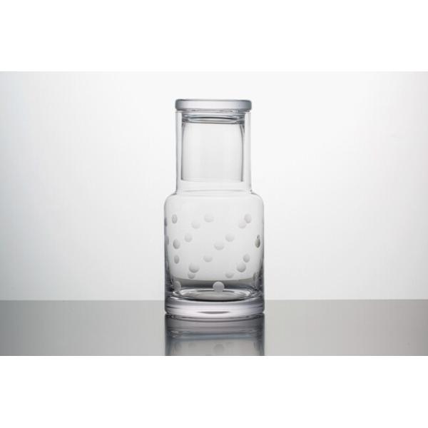 36 Oz Lead Free Glass Water Pitcher Handmade Bedside Water Carafe With Cup