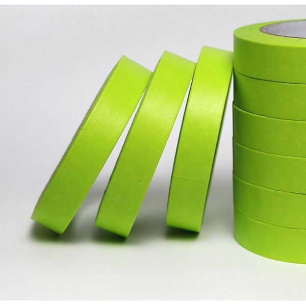Performance Green Masking Tape for Automotive Repair and Painting Applications High Quality Adhesive Tape