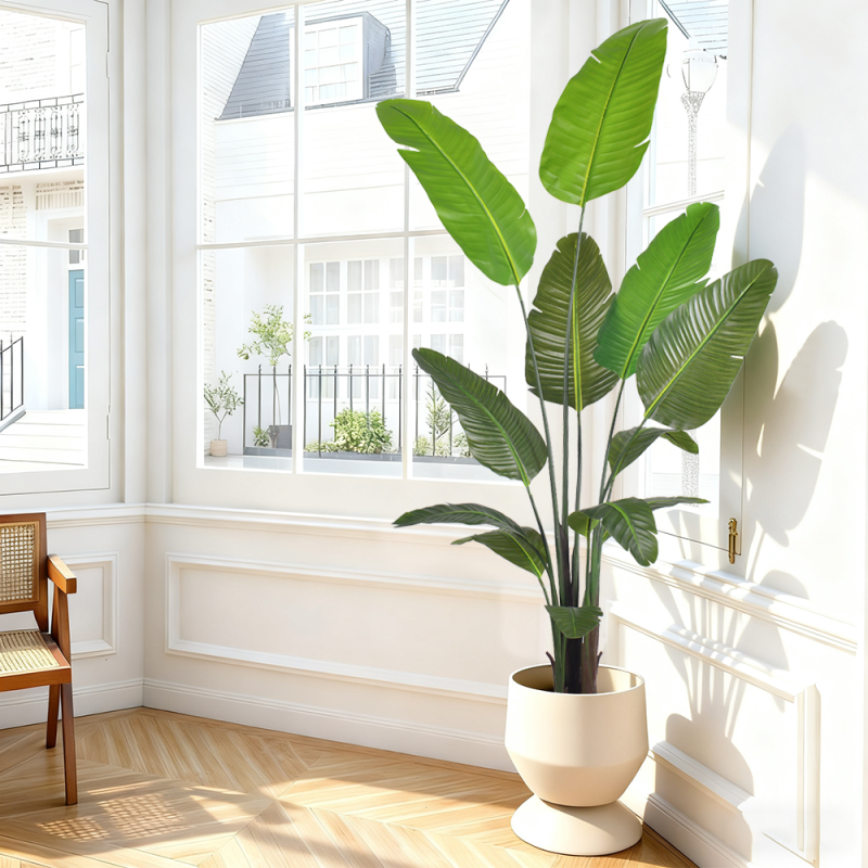 Factory Wholesale Fake Plant Artificial Traveller Palm Faux Green Artificial Decoration for Living Room Shop