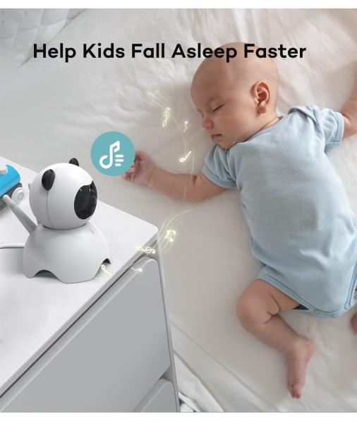 5 Inch Two-Way Audio Baby Monitor with Night Vision and 360° Pan-Tilt