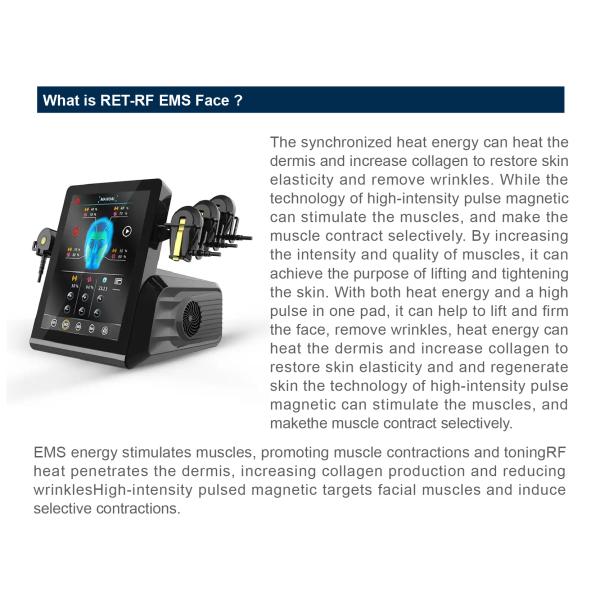 Advanced Desktop EMS RF Face Sculpting Machine for Skin Tightening and Wrinkle Removal