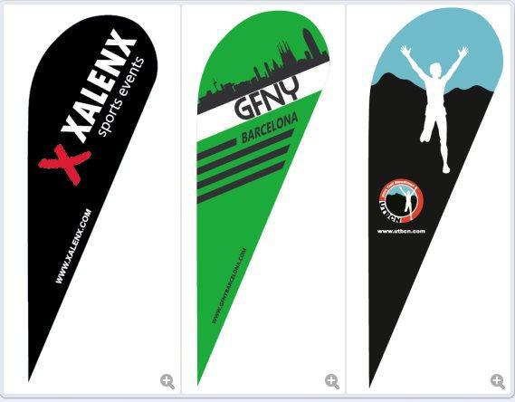 CMYK Color Custom Advertising Banners Waterproof Aluminium Flagpole