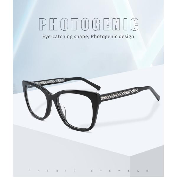 AC Lens Cateye 140 mm Temples Eye Glasses Acetate Handmade Unique