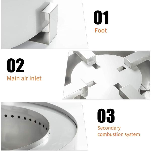 Outdoor Smoke Free Campfire Fire Pits For Camping Trekking Backyard Garden