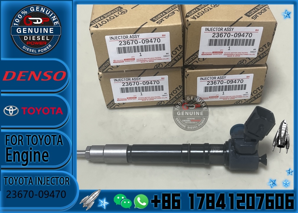 236700E060 Diesel Fuel Injector 23670-09470 23670-11050 295700-1130 23670-0E060 for Toyota Hilux 1GD-FTV 2.8L Injection Valve