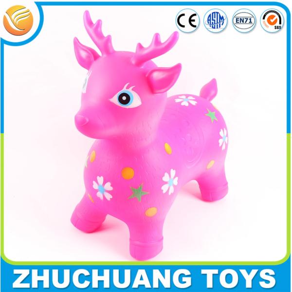 colorful plastic cartoon deer zoo animal toys for kids