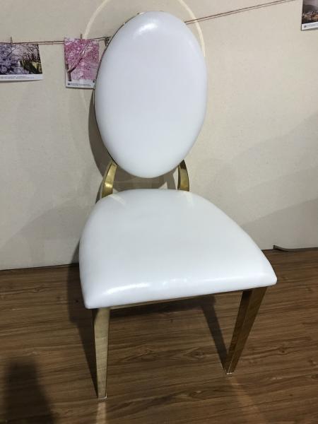 Fully Gold Plated 99cm Brushed Stainless Dining Chairs