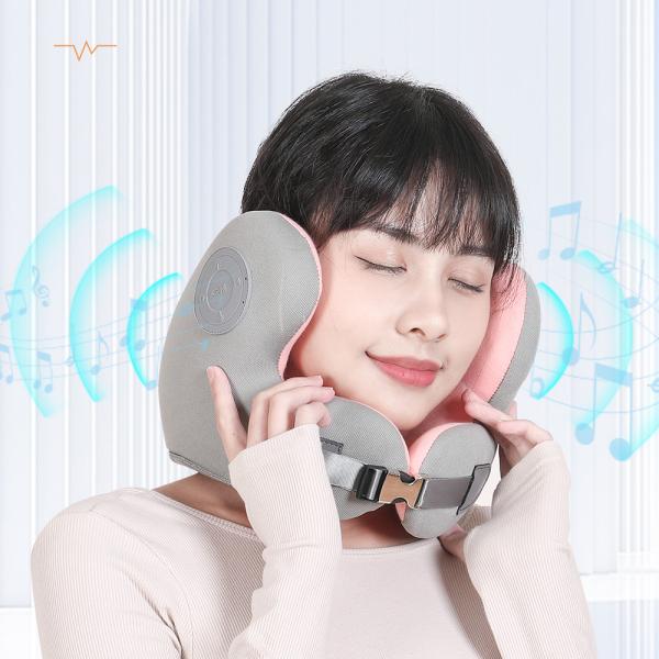 Memory Foam Neck Pillow with Bluetooth Music Function and Celebrities Pattern Design