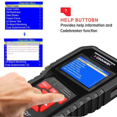 2 ans de garantie 12V du grand écran OBD2 d'outils de diagnostic universels du scanner KW850