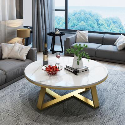 Custom Made Nordic Marble Modern Simple Living Room Round Size Tea Table