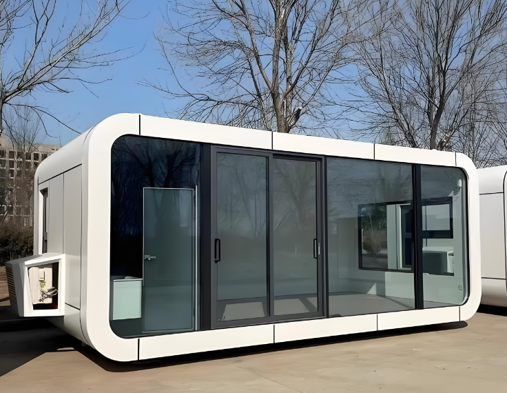 Luxury Micro Space Capsules and Apple Pods Prefabricated Luxury Sunrooms for Stores and Offices