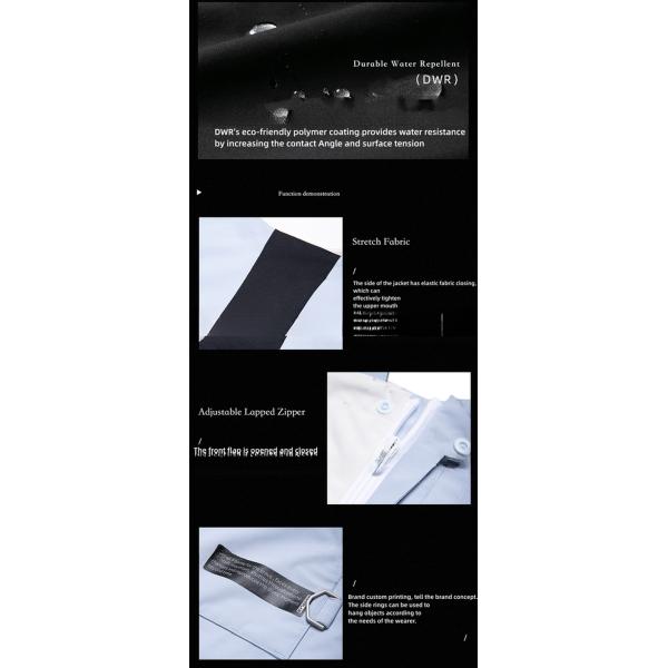 Comfortable Fabric Fully Taped Contrasting Cargo Crash Overalls with Material Technology