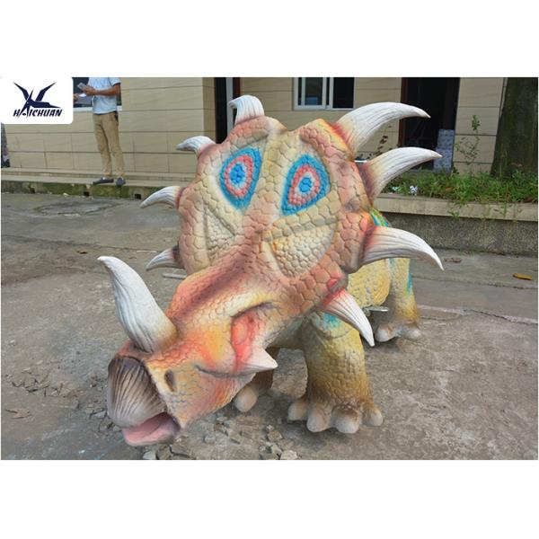 Lovely Kiddie Rides Animatronic Cartoon Walking Dinosaur Motorized Toy Car