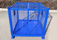 Fil verrouillable Mesh Pallet Cage 1500Kg de pleine sécurité de chiffre d'affaires