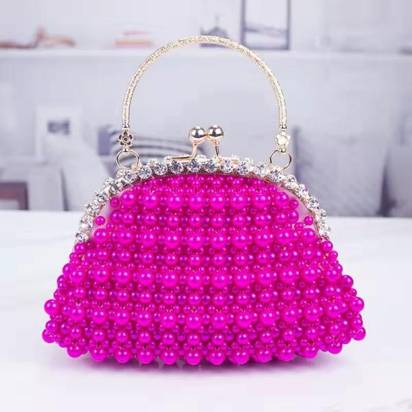 Blue Pearl Hand Bags Hand Weaving With Iron Twist For Women'S 18cm length