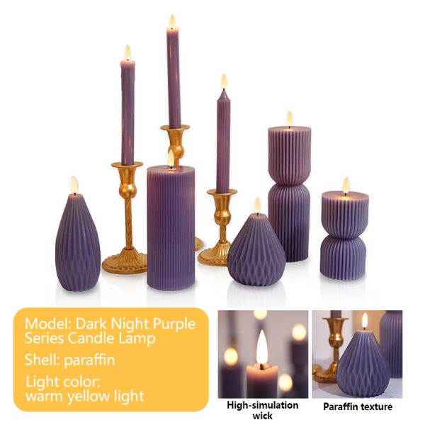 Custom LED Flameless Candle with Timer Function and Remote Control in Customizable Sizes