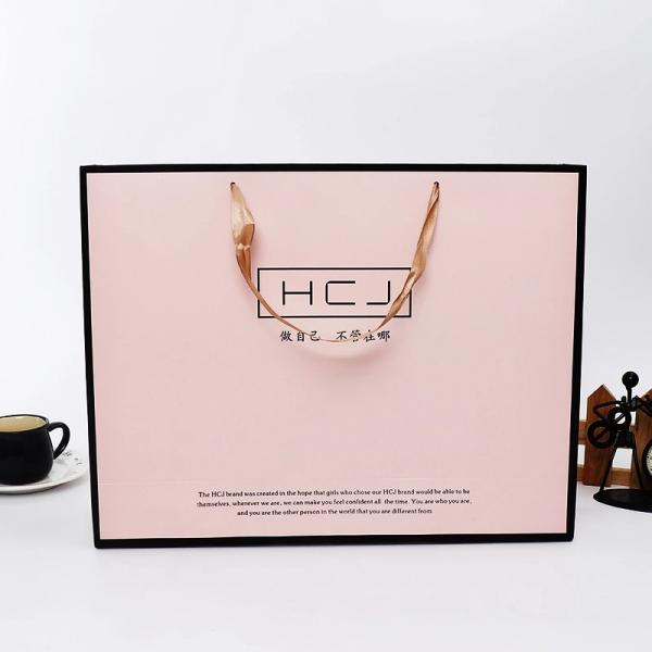 Устранимый изготовленный на заказ логотип Matt лакирует Printable бумажные мешки с ручкой