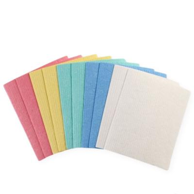 Dry Wet Use Wipe Sponge Dish Cloth Cellulose Material Chemical Resistance For Kitchen