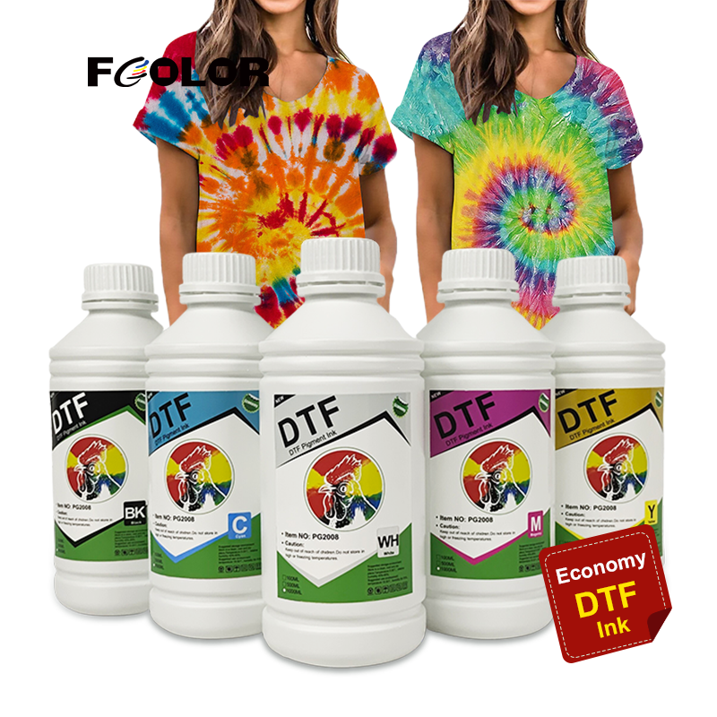 High Quality PET Film White Ink Heat Transfer Pigment DTF Ink for I3200 7600 7800 Printer Head