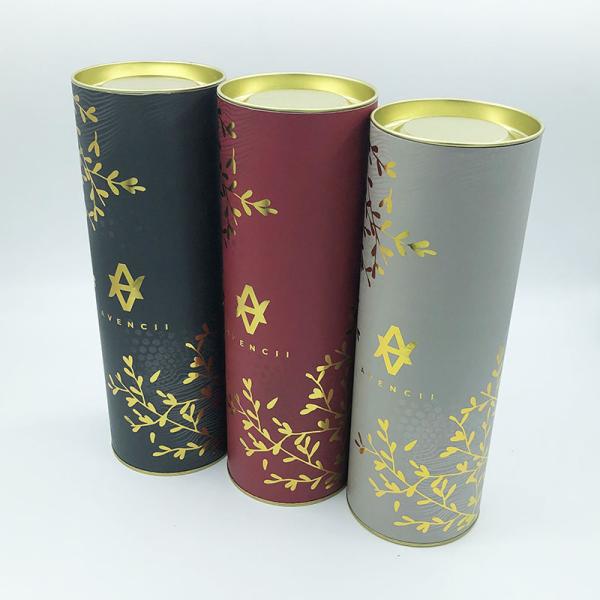 Custom Hot Foil Gold Stamping Glass Wine Bottle Cardboard Packaging Gift Boxes For Shipping