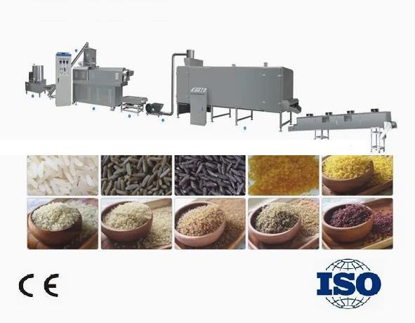 Machine d'extrudeuse de nourriture/chaîne de production nutritionnelle artificielle automatique complète de riz