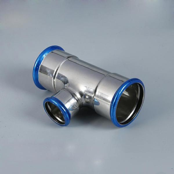 SS304L / SS316L Stainless Steel Press Fittings Straight Coupling Fitting Polishing