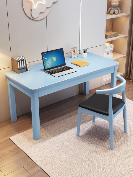 Melamine Solid Wood Office Computer Desk for Home Study and Bedroom Chair Combination